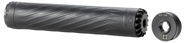 Anechoic X45LB Anechox 45L  45CAl/458WinMag Black Stainless Steel/Titanium 1 3/8"x24 w/ 5/8"x24 DTA — view 1