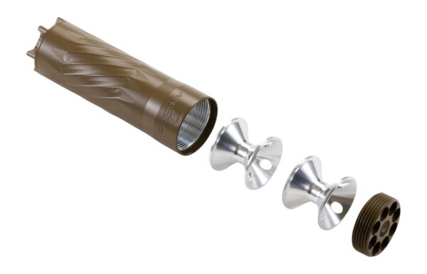 Anechoic PSQ-FDE Pipsqueak 22 22 Cal 1.10" FDE Titanium 1/2"x28 — view 1
