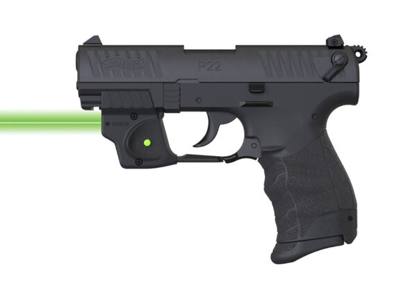 Viridian 9120097  E-Series Fits Walther P22 Green Laser Black Polymer Rail Mount Mount — view 1