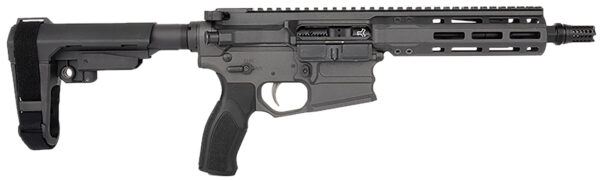 Cobalt Kinetics CKPROLITE30075CHARCOAL Pro Lite  300 Blackout 30+1 7.50" Black Melonite Barrel, Charcoal Aluminum Receiver w/Picatinny Rail, Black Polymer SB Tactical SBA3 Brace, Black Polymer Grip — view 1