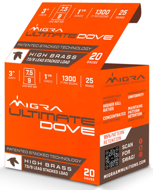 MIGRA DOVE 20GA 3 1.25OZ #7.5-9 25/10 — view 1