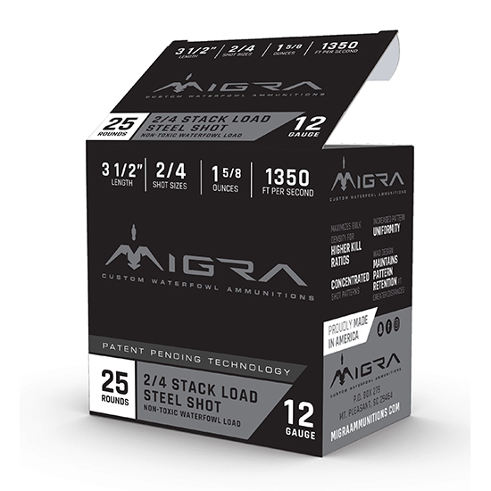 MIGRA STAXD STEEL 12GA 3.5 1-3/8OZ #2-4 25/10 — view 1