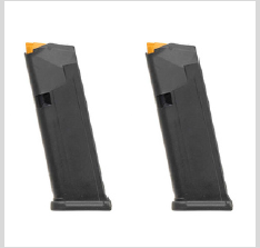 XTECH (2) STEEL REINFORCED 15RD 9MM MAG FOR GLOCK 19 W/ 17-7 SS SPRING