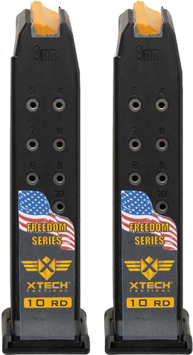 XTECH TACTICAL MAGAZINE FOR - GLOCK 19 10RD FREEDOM 2 PACK — view 1