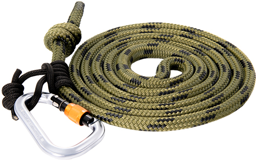 TETHRD 11MM LINEMAN BELT - W/2 CARABINERS & PRUSIK CORD< — view 1