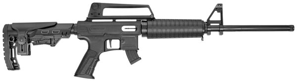 Derya Firearms TM22.FEAT.18 TM22 Feather 22 LR 10+1 18" Black Threaded Barrel, Black Anodized Aluminum Receiver w/Picatinny Rail, Black Adjustable Polymer Stock, Black Polymer Grip — view 1