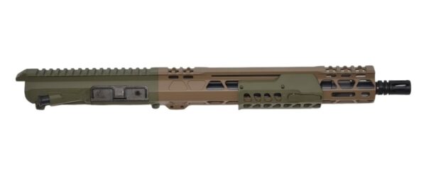 Bilson Arms P7UFSFG10R1 BA-15FCP  338 ARC 10+1 12.50" Threaded Barrel, Flat Dark Earth/Sniper Green Cerakote Aluminum Receiver w/Picatinny Rail, M-LOK Handguard — view 1