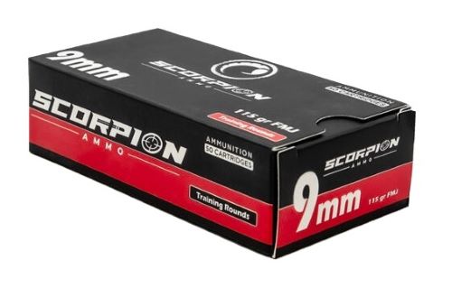 SCORPION 9MM LUGER - 115GR FMJ-RN 50RD 20BX/CS — view 1