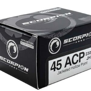 SCORPION 45ACP - 230GR JHP 20RD 10BX/CS
