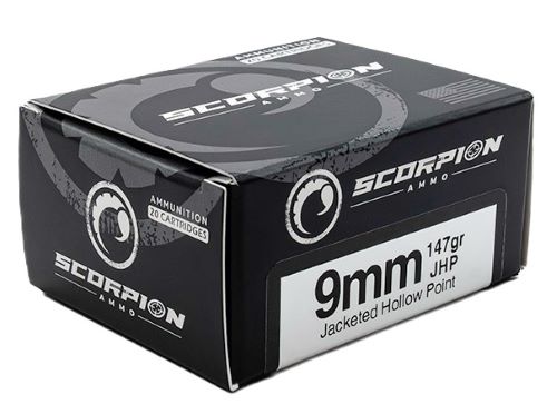 SCORPION 9MM LUGER - 147GR JHP 20RD 10BX/CS — view 1