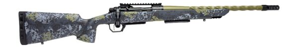 Horizon Firearms HRF-VE2-22CM-18R Venatic 2 22 Creedmoor 18" Sage Green Spiral Fluted Threaded Barrel, Black DLC Receiver w/Picatinny Rail, Arca Rail Forend, Artic Moss Iota EKO X Carbon Fiber Stock — view 1
