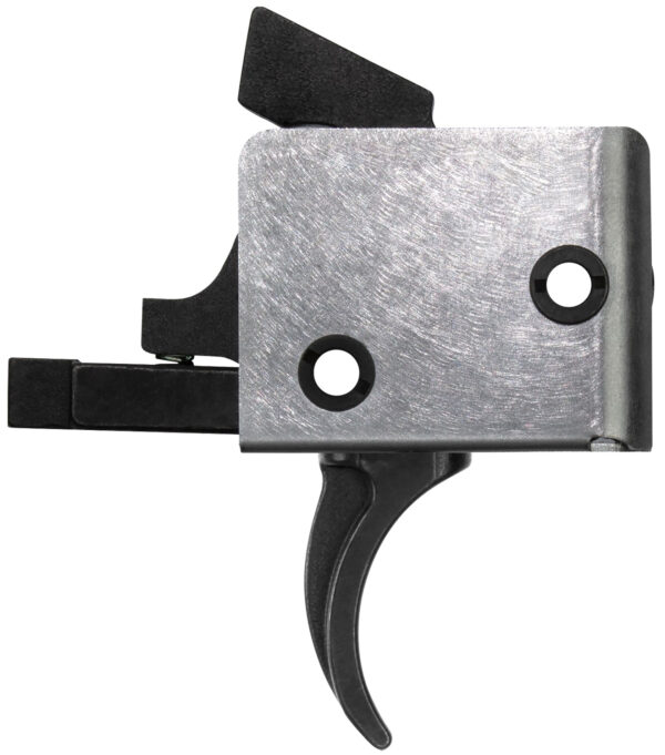 CMC Triggers 92501 Drop-In  Single-Stage Curved Trigger w/ 4-4.50 lbs Draw Weight & Black/Silver Finish — view 1