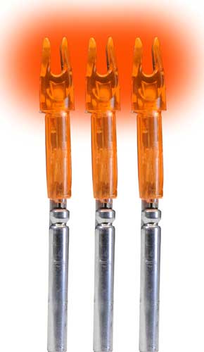 LUMENOK LIGHTED NOCK - X-SERIES HD ORANGE 3PK — view 1