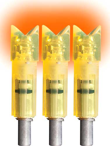 LUMENOK LIGHTED NOCK XBOW HD - ORANGE CRESCENT EASTON 3PK — view 1