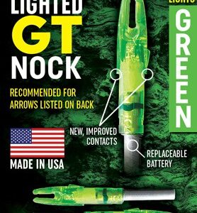 LUMENOK LIGHTED NOCK - GT-SERIES GREEN 3PK — view 2