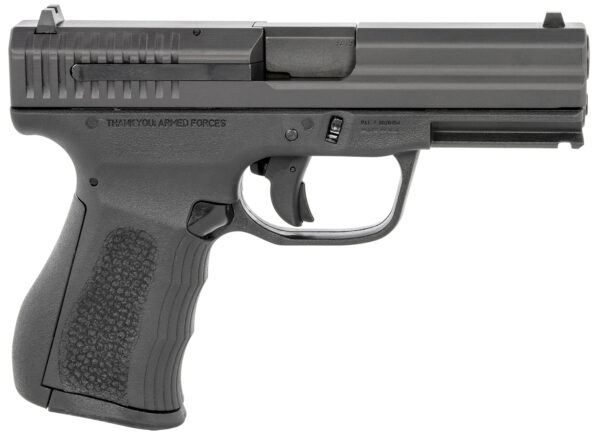 FMK G9C1G2BSS 9C1 G2 9mm Luger 14+1 4" Black Stainless Steel Barrel, Black Serrated Carbon Steel Slide, Black Polymer Frame w/Picatinny Rail, Black Backstrap Grip — view 1