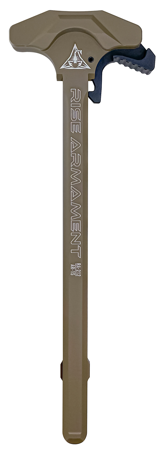 Rise Armament RA212FDE Extended Charging Handle RA-212 FDE Aluminum for AR-15 — view 1