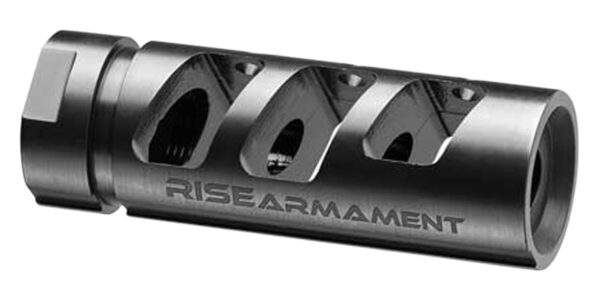 Rise Armament RA701223BLK RA-701 Compensator Black Nitride 416R Stainless Steel with 1/2"-28 tpi Threads & 2.50" OAL for 5.56x45mm NATO AR-Platform — view 1