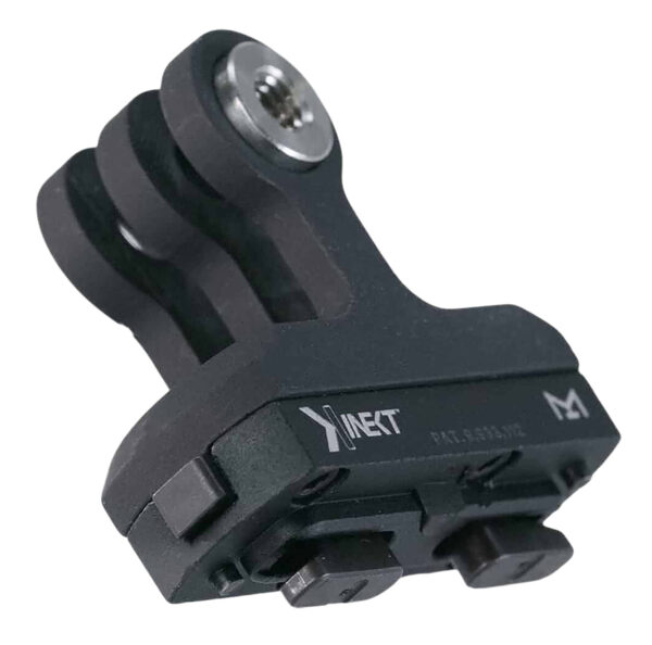 Kinetic Development Group KIN5-500  Go Pro Mount For Standard Magpul MLOK Slots Black Aluminum — view 1