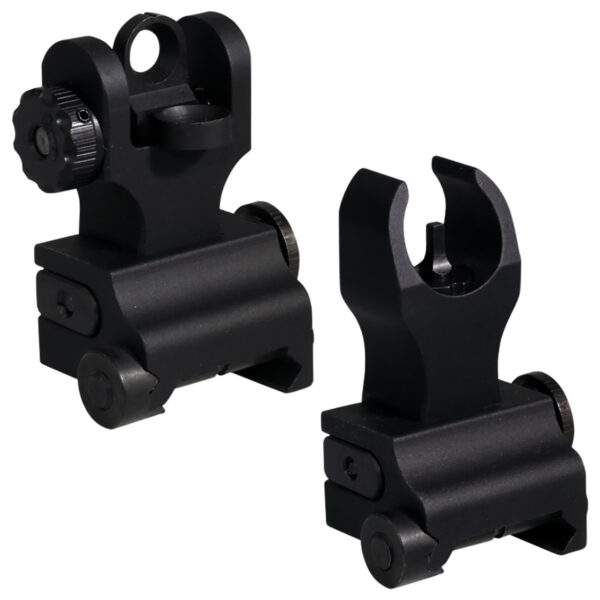 Samson QFHKA2PKG Quick Flip Folding Sights Front(HK) & Rear (A2)  Black Anodized for AR-15 — view 1