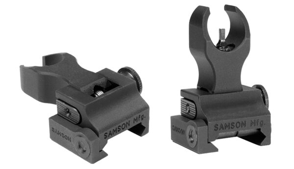 Samson 020003301 Quick Flip Front Sight Gas Block Extended Height (A2)  Black Hardcoat Anodized Flip Up for AR-15 — view 1