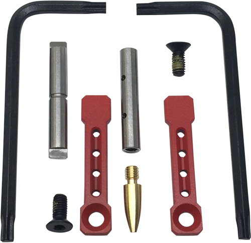 KNS PIN KIT NON-ROTATING - GEN ST AR15/M16 .154 RED — view 1