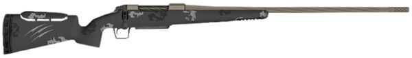 Fierce Firearms FRXP7MMBC20TP Twisted Rival XP 7mm BC 20" Tungsten Cerakote Fluted Threaded Barrel, Drilled & Tapped Stainless Steel Receiver, LR Negative Comb Phantom Camo Carbon Fiber Stock — view 1