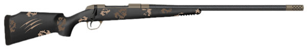 Fierce Firearms FCTRG7MMBC20BS CT Rage  Full Size 7mm BC 3+1 20" Black Carbon Fiber Match Grade Threaded Barrel, Black Cerakote Drilled & Tapped Titanium Receiver, Monte Carlo Carbon Fiber Stock — view 1