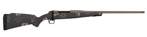 Fierce Firearms TWROG300PRC20BRS Twisted Rogue Mini 300 PRC 20" Smoked Bronze Cerakote Steel Threaded Barrel, Drilled & Tapped Steel Receiver, LR Negative Comb Sonora Ambush Camo Carbon Fiber Stock — view 1