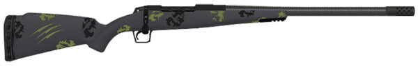 Fierce Firearms TWTROG300PRC22BF Twisted TI Rogue 300 PRC 22" Black Cerakote Steel Threaded Barrel, Black Cerakote Drilled & Tapped Titanium Receiver, LR Negative Comb Forest Camo Carbon Fiber Stock — view 1