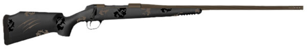 Fierce Firearms TWTROG300PRC20BT Twisted TI Rogue 300 PRC 20" Black Cerakote Steel Threaded Barrel, Black Cerakote Drilled & Tapped Titanium Receiver, LR Negative Comb Trophy Camo Carbon Fiber Stock — view 1