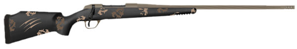 Fierce Firearms TWTROG7PRC22BS Twisted TI Rogue 7mm PRC 22" Black Cerakote Steel Threaded Barrel, Drilled & Tapped Titanium Receiver, LR Negative Comb Sonora Ambush Camo Carbon Fiber Stock — view 1