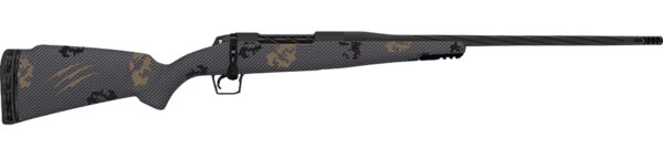Fierce Firearms TWTROG7PRC24BS Twisted Rogue 7mm PRC 24" Armour Lube Black Steel Threaded Barrel, Drilled & Tapped Steel Receiver, LR Negative Comb Sonora Ambush Camo Carbon Fiber Stock — view 1