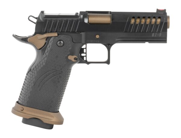 Fierce Firearms FGZ-9-C-BBZ Grizz Commander 9mm Luger 19+1 4.25" Black Bull Barrel, Steel Optic Ready/Serrated Slide, Burnt Bronze Cerakote w/Black Controls Steel Frame w/Accessory Rail, RMR Footprint — view 1