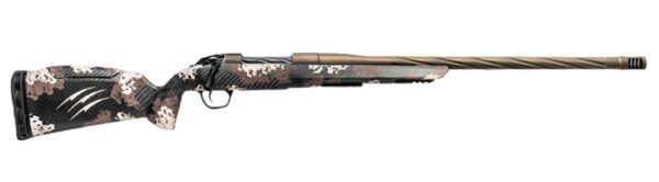 Fierce Firearms  Twisted Rage LR Full Size 22 Creedmoor 4+1 22" Smoked Bronze Cerakote Match Grade/Spiral Threaded Stainless Steel Barrel, Drilled & Tapped Receiver, Desert Shadow Camo Push Button Adj — view 1