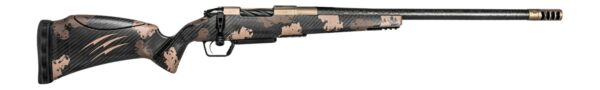 Fierce Firearms RIVSCX300PRC22BDS Carbon Rival XP 2.0 300 PRC 22" Smoked Bronze Cerakote Stainless Steel Spiral Fluted Barrel & Drilled & Tapped Receiver, Desert Shadow Camo Adj Comb Carbon Fiber Stoc — view 1
