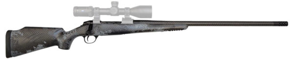 Fierce Firearms FCRG7MMRM24TP Carbon Rage  Full Size 7mm Rem Mag 3+1 24" Black C3 Carbon Fiber Barrel, Tungsten Gray Cerakote Titanium Receiver, Phantom Camo Fixed Fierce Tech C3 Stock, Right Hand — view 1