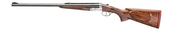 Rizzini USA 7001470 Rhino Express  470 Nitro Express 2rd 23" Gloss Blued 23" Chrome-Lined Barrel Coin Anodized Silver Engraved Steel Oiled Turkish Walnut Ambidextrous Hand — view 1