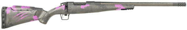 Fierce Firearms ROGM65CM20BP Mini Rogue  6.5 Creedmoor 4+1 20" Hand Lapped/Match Grade Barrel, Black Cerakote Steel Receiver, Purple Camo Mini Rogue w/Adj Comb & Picatinny Rail Carbon Fiber Stock — view 1