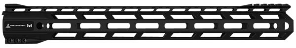 Rise Armament RA905150BLK RA-905 Handguard 15" 6061-T6 Aluminum Black Anodized with M-LOK & Picatinny Rail for AR-15 — view 1
