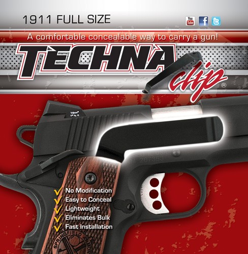 TECHNA CLIP HANDGUN RETENTION - CLIP COLT 1911&COMMANDER RIGHT — view 1