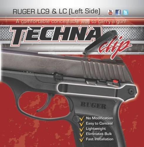 TECHNA CLIP HANDGUN RETENTION - CLIP RUGER LC9/LC380 LEFT — view 1