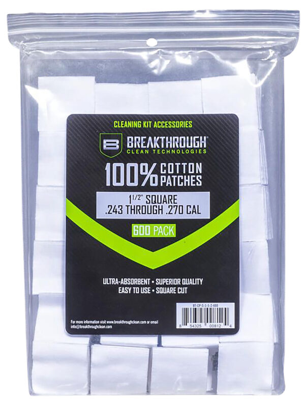 Breakthrough Clean BTCPS112600 Square Patches 243/270 Cal 600 pieces — view 1