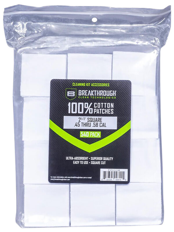 Breakthrough Clean BTCPS212540 Square Patches 45/54 Cal 540 pieces — view 1