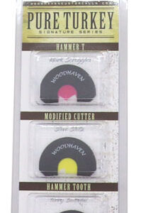 WOODHAVEN CUSTOM CALLS PURE - TURKEY 3-PACK MOUTH CALLS — view 2