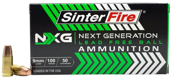 SinterFire Inc SF9100NXG Next Generation (NXG)  9mmLuger 100gr Lead Free Ball 50 Per Box/20 Case — view 1