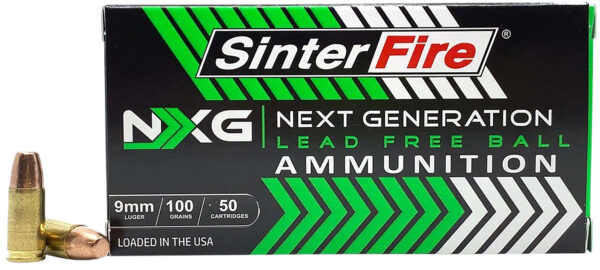 SinterFire Inc SF9100NXGLF9mm Luger 100gr 50 Per Box/20 Case — view 1