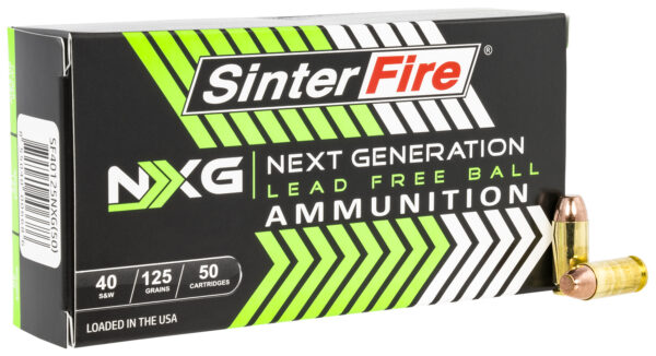 SinterFire Inc SF40125NXG Next Generation (NXG)  40S&W 125gr Lead Free Ball 50 Per Box/20 Case — view 1
