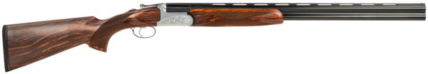 Fausti Usa, Inc 15103 Caledon  12 Gauge 3" 2rd 26" Blued Barrel, Engraved Stainless Rec, Wood Laser Grain Stock, Metallic Bead Sight — view 1