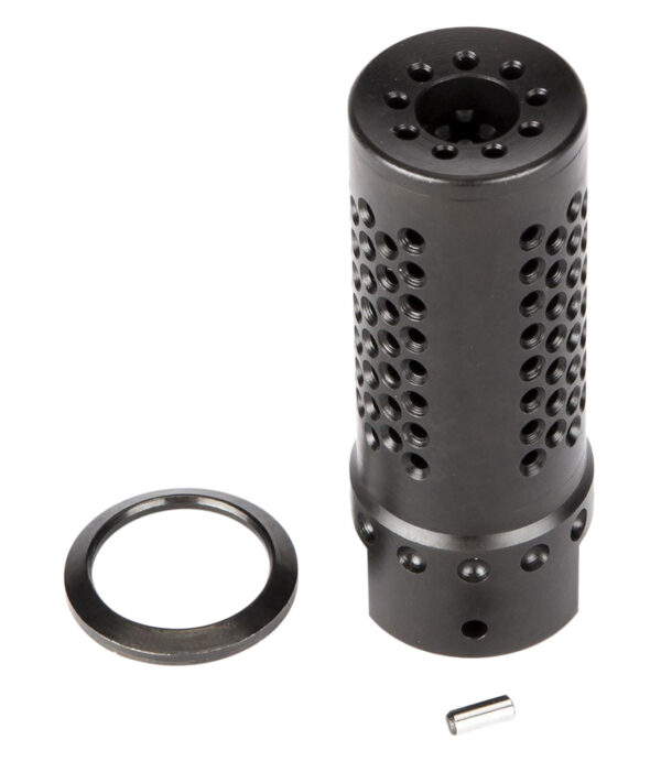 Spikes Tactical SBV1019 Dynacomp Extreme Muzzle Brake Black Nitride 416R Stainless Steel with 5/8"-24 tpi Threads & 2.25" OAL for 308 Win — view 1